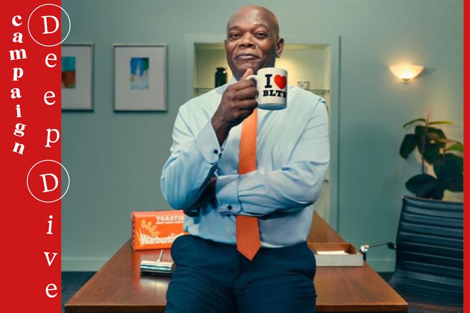 Samuel L Jackson in a recent Warburtons ad