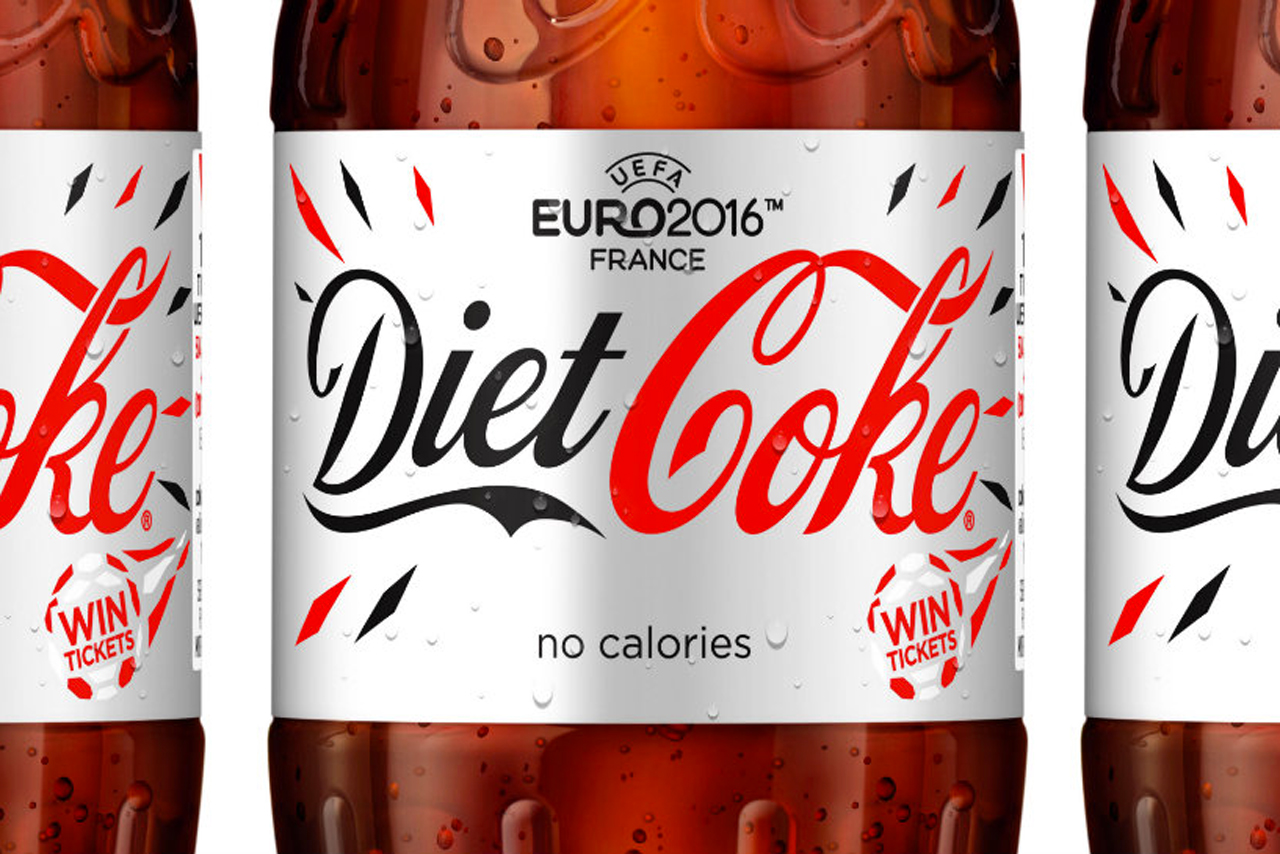 Diet Coke: on-pack promotion for Euro 2016