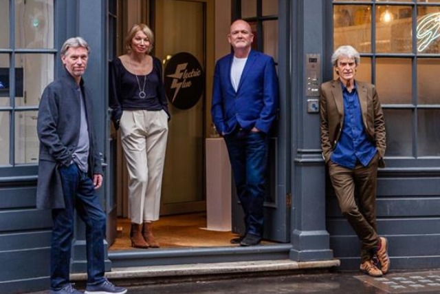 Left to right: Simon Orpin, Pippa Glucklich, Kevin Brown and Sir John Hegarty