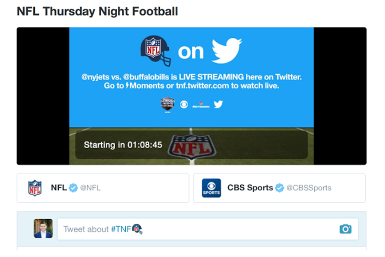 Twitter: live streamed NFL games on the platform