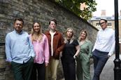 VCCP Media leadership team (from left): Simon Jenkins, Becky Marsh, Will Parrish, Lindsay Turner, Kim Jamieson and James Shoreland.