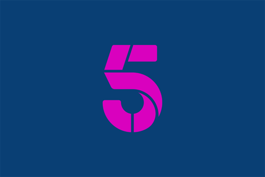 An image of the new logo for 5