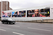 EE's 'Curfew' OOH ads at Westfield London